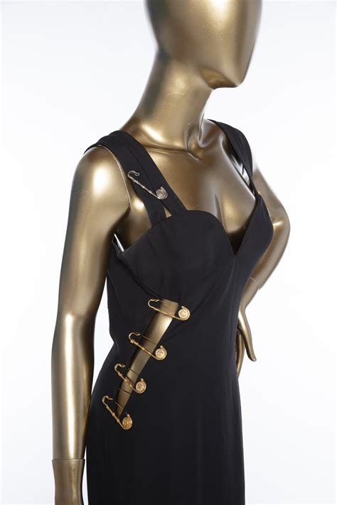 versace safety pin dress replica|gianni versace pin dress.